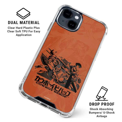 Cowboy Bebop Bebop Crew iPhone 15 Clear Case